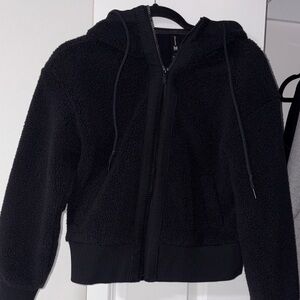All in Motion Black Textured Zip-Up Jacket